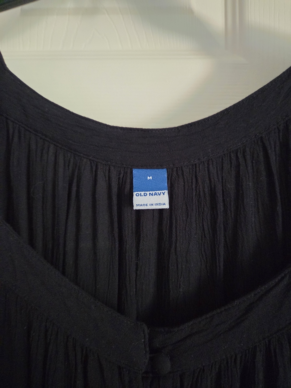 Old Navy Black Long Sleeve Maxi Dress - Flowing Tiered Design - Picture 3 of 5